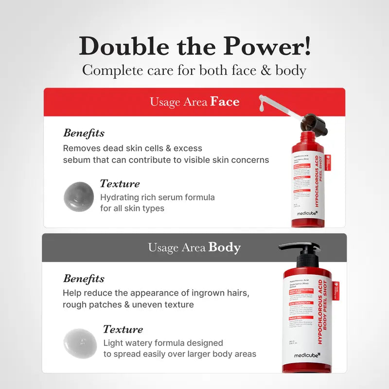 Hypochlorous Acid Rice Peel Shot Duo™