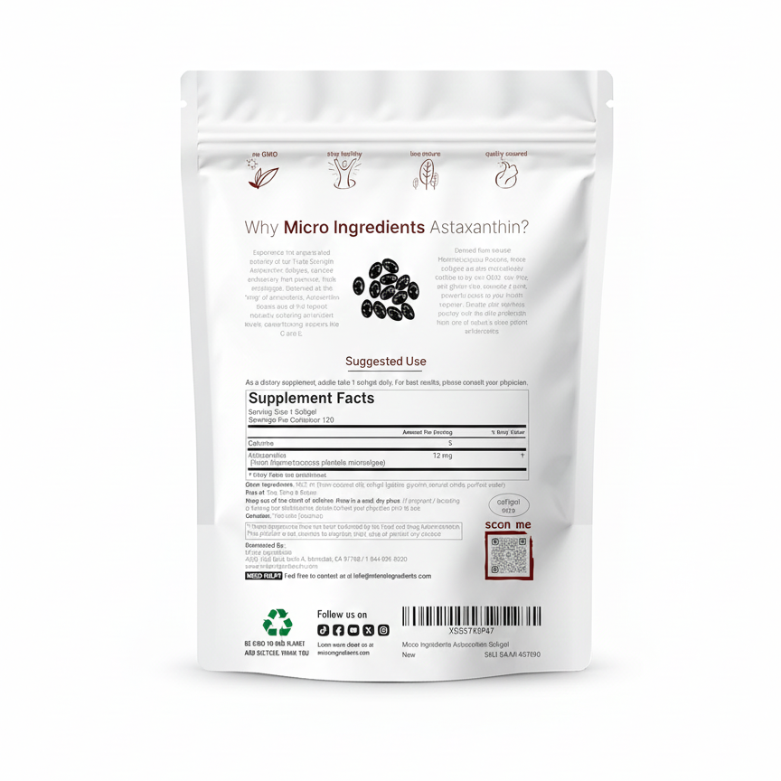 Micro Ingredients Astaxanthin 12mg